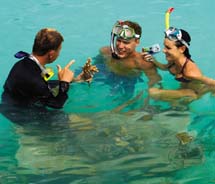 The Four Seasons Resort Bora Bora offers complimentary snorkeling tours to guests.  // © 2010 John Russo
